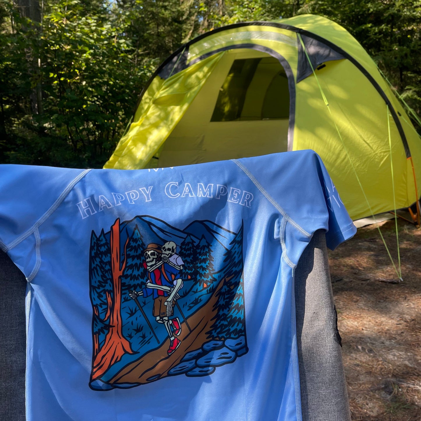 HAPPY CAMPER Rashguard - Baby Blue